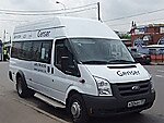 Бесплатный автобус Genser в пункт аренды автомобилей АрендаАвто-бла на Новорязанском шоссе